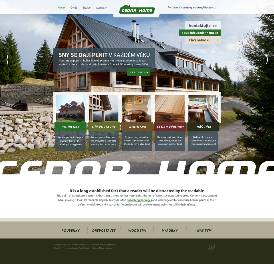 Cedar Home dřevostavby