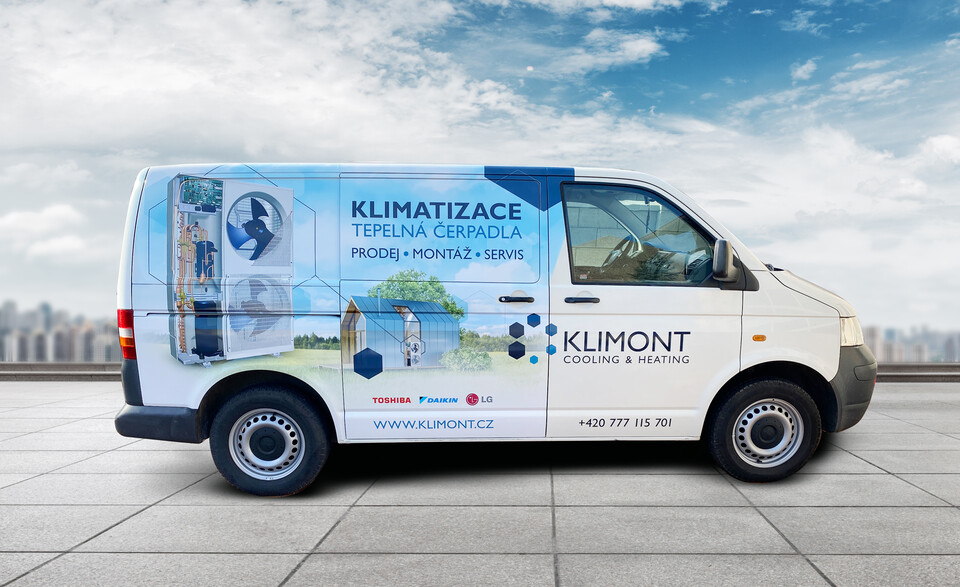 Polep vozu Klimont